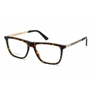 Authentic Gucci Eyeglasses GG0691O 005 Havana Square Frames 56MM RX-ABLE